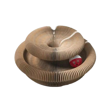Scalable Round Corrugated Cat Scratcher Toy