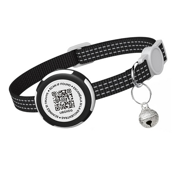 Reflective Kitten Collar with Airtag Case