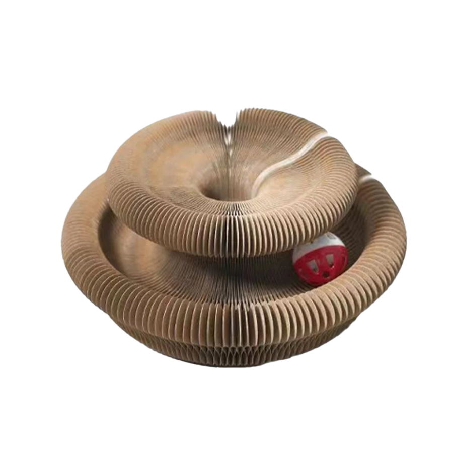 Scalable Round Corrugated Cat Scratcher Toy