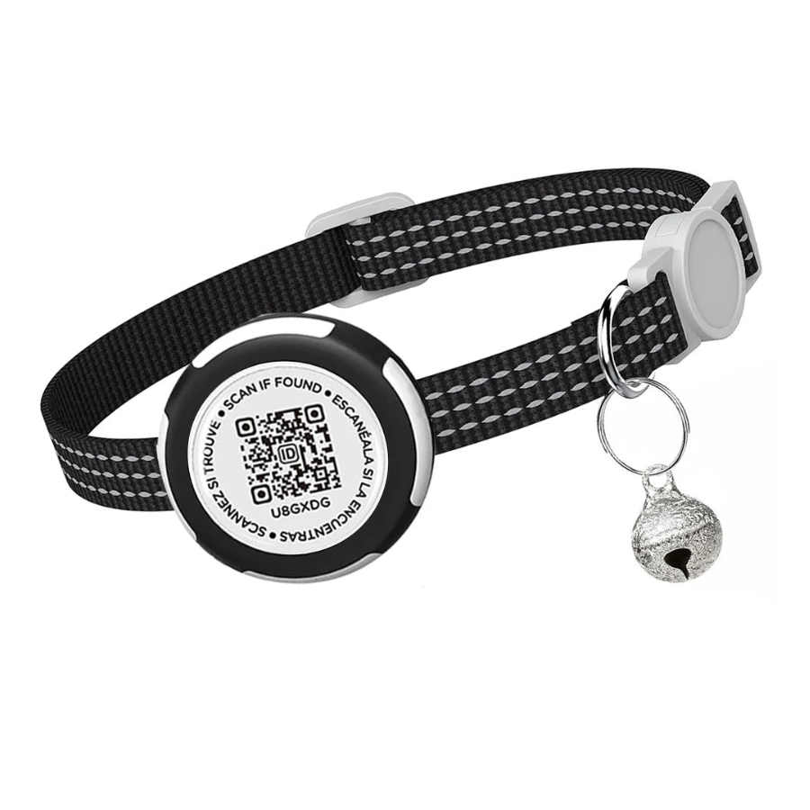 Reflective Kitten Collar with Airtag Case